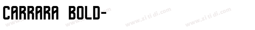 carrara bold字体转换
